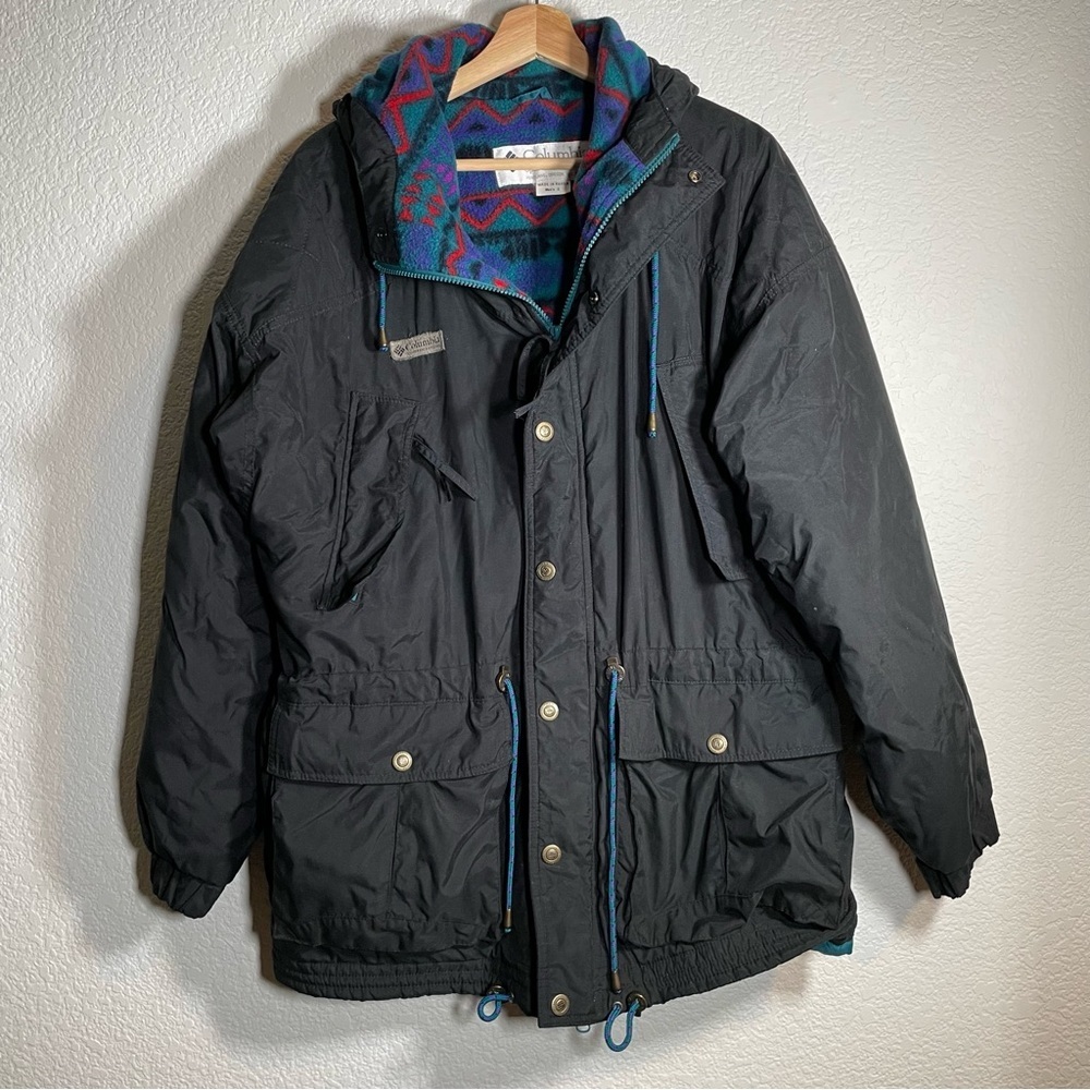 Columbia Jacket Winter and Snow Parka Vintage 90s Fleece Lined Men’s Size Small